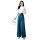 Fashionable wide-leg pants suit women 2022 summer new trendy western style age-reducing slim chiffon skirt pants two-piece trendy