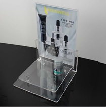 Customized skin care display rack lipstick display rack counter display table makeup storage box with light display table