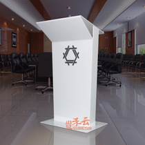 Customized acrylic podium reception desk reception platform conference host multimedia speech desk simple lecture table