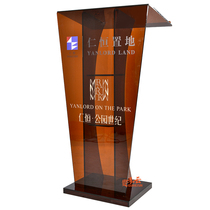 The platform and speak on behalf of the modern minimalist ugrengy tai restaurant front desk sales department desk meeting zhu chi tai