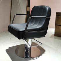 Hair salon hairdressing chair barber shop chair special hair cutting chair can be put down rotating and lifting VIP hot dyeing chair trendy and simple