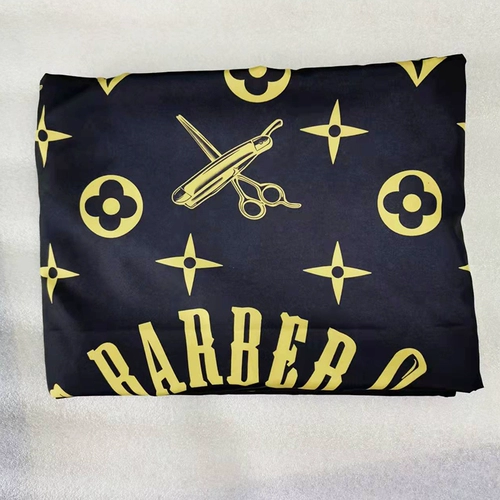 Ретро парикмахерский фартук, креативная черная накидка для стрижки волос