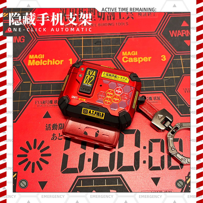 Creation Workshop Airpodspro3 Earphone Case Apple Earphone Protective Case Locking Pop-Up Cover Airpods5 Asuka Eva Mecha Style Earphone Case Hidden Stand Magnetic Back Airpods4 Creation Workshop Airpodspro3 Earphone Case Apple Earphone Protective Case Locking Pop-Up Cover Airpods5 Asuka Eva Mecha Style Earphone Case Hidden Stand Magnetic Back Airpods4