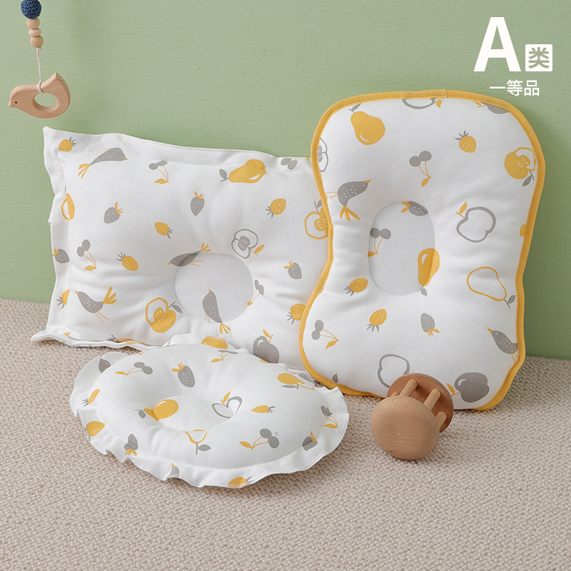 Newborn Supplies Spring Summer Pure Cotton Infant Styling Pillow Baby Anti-Head 0-2 Year Old Child Pillow Four Seasons-Taobao