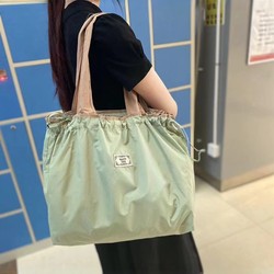 Large-Capacity Foldableable Satchel Shopping Bag, Fashionable Tote Bag, Travel Tote Bag, Strong Waterproof Supermarket Grocery Shopping Bag