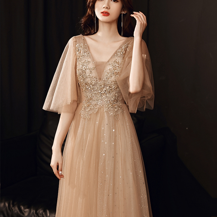 Plus Size Evening Dress for Chubby Women, Extra Large, Slimming, Suitable for Banquets, Annual Meetings, High-End, Elegant, Bridesmaid, Host, Engagement Dress