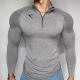 Handsome Men's Quick-Drying Sports Fitness Long-Sleeved T-Shirt, New Style, Elastic, Breathable and Comfortable Top for Weight Training