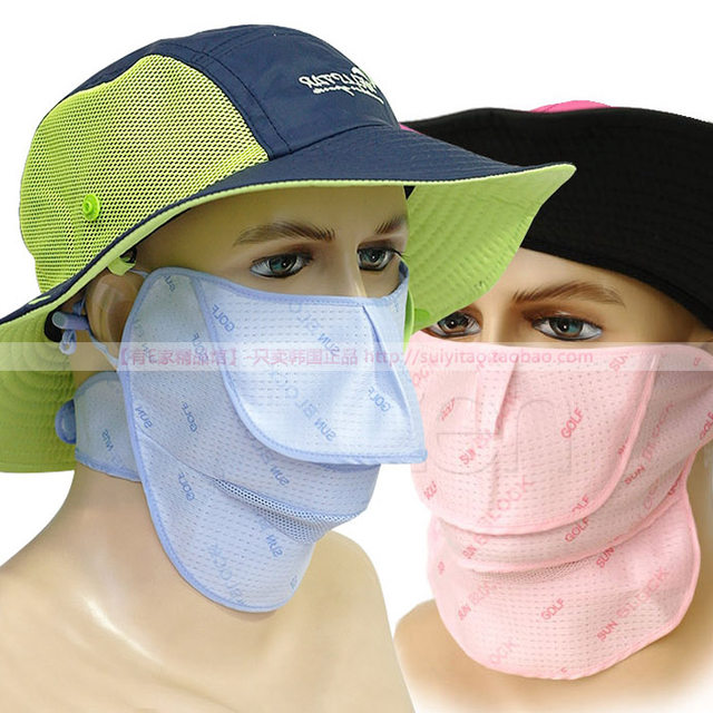 Korean sunscreen mask authentic baro1 golf outdoor three-layer anti-uv  ultraviolet rays neck guard summer