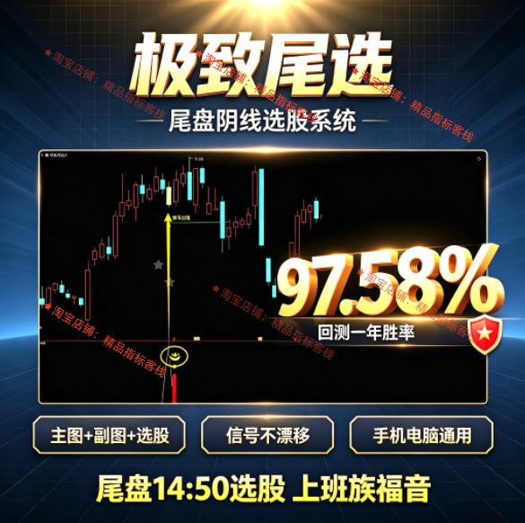 Ultimate Indicators for Buying and Selling at the Close of the Market, Ultra-Short-Term Intraday Trading, Suitable for Office Workers, 97% Success Rate