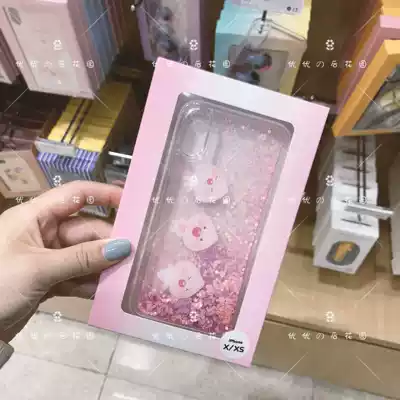 (Excellent Korea purchase) spot KAKAO FRIENDS quicksand mobile phone Protective case sequin protective cover