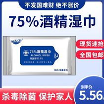 Disinfection Wet Towels Germicidal Disinfection Protective Sterilization Disinfection Wet Towels Portable 75% Alcoholic Clothing Student Extraction Style 