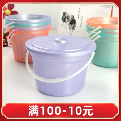 Y plastic with lid small bucket handle with lid Bucket Car children painting art bucket plastic beach bucket