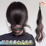 Парик, заколка для волос, пучки волос изготовленные из настоящих волос, придает объем