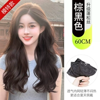 ТЕМПРЕМЕННЫЙ КУРЛ-КРЛАНГ. Пушистый шелк [коричневый черный] 60 см