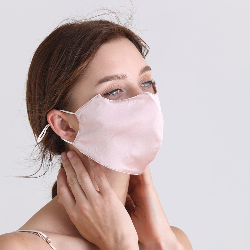 Cnsilk 100% silk mask half-face mask double-sided silk sunscreen anti-UV driving outdoor protection
