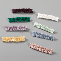 Cnsilk 100% Mulberry Silk Genuine Silk Hairpin Hairdresse With Creamy Bubble Agaric Side Hairpin Liu Haibian Clip Fresh