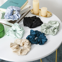  Cnsilk 100%mulberry silk silk hair ring Large hair ring Hair accessories Retro headband Satin elastic hair band