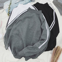 Autumn sweater mens loose Harajuku wind jacket Korean version of the trend couple high collar top wild sports clothes