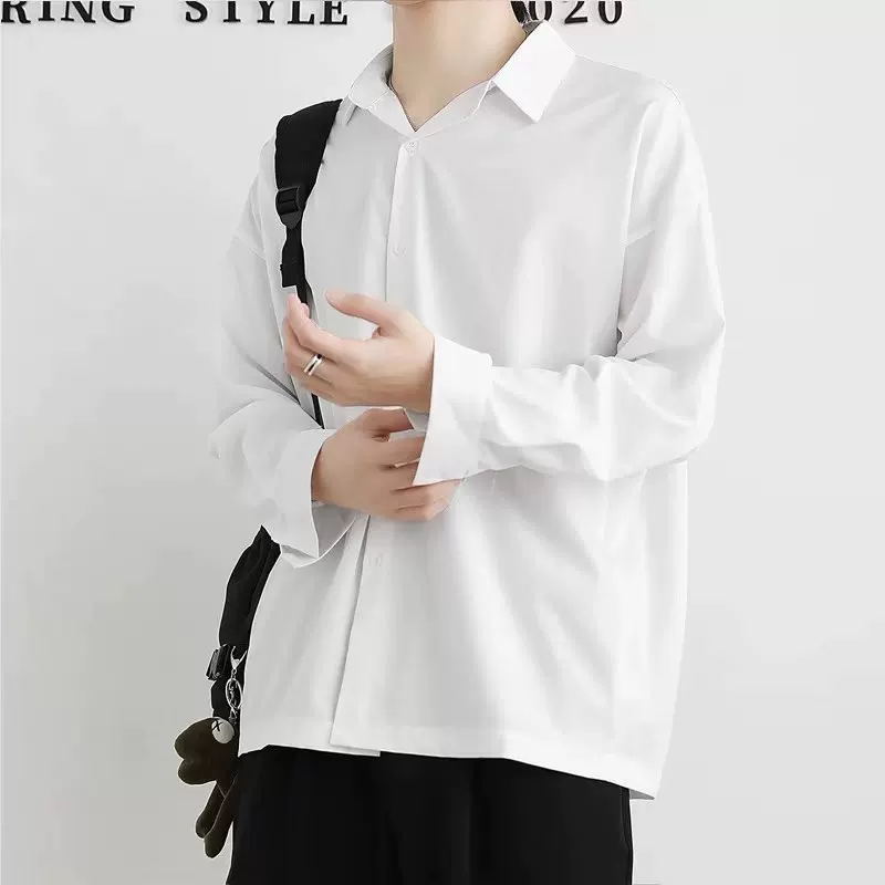 Autumn summer thin jacket, silk black shirt