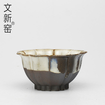 Wenxin Kiln Kiln Variable Rhombus Kungfu Small Teacup Tea Brewery Tea Cups Day Style Tea Tea Tea Cup PURPLE SAND TEA CUP