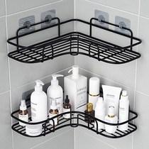 Perforated toilet bathroom washstand shelf toilet tripod toilet wall hanging kitchen storage shelf