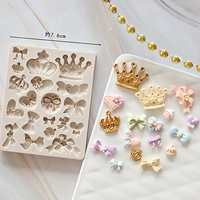 Бантик в виде короны в стиле D