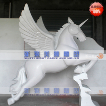 Foam sculpture wedding castle Pegasus Unicorn Pegasus wedding decoration dance American and European wedding props background