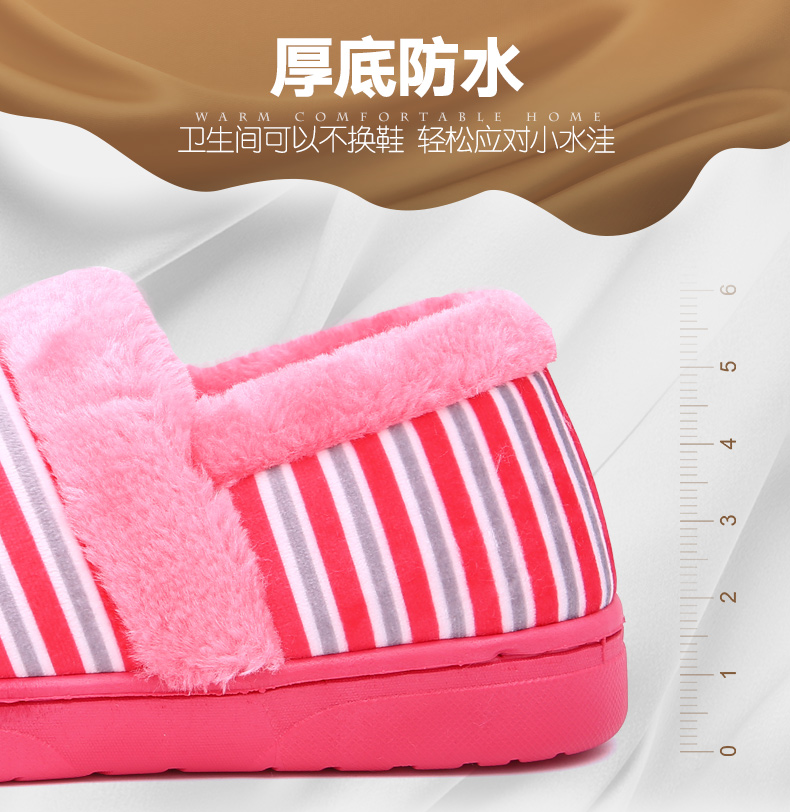 Mùa đông đôi dép bông nữ túi xách trong nhà ấm áp chống trượt nhà dày cộng với dép nhung nam mùa đông dép mang trong nhà