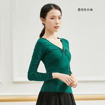 Modern dance practice clothes female teacher dance clothes Latin dance body thin Modal art test training Dance Top