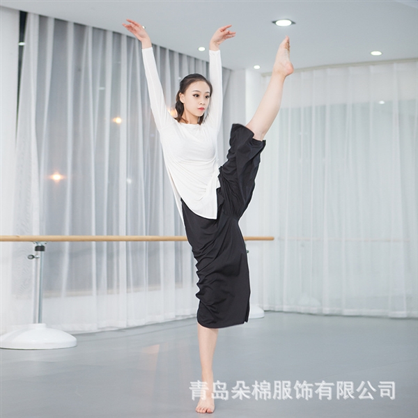 Khiêu vũ phù hợp với nữ hiện đại Trung Quốc cổ điển khiêu vũ cơ thể tập thể dục quần áo phương thức rộng chân quần vuông nhảy show - Khiêu vũ / Thể dục nhịp điệu / Thể dục dụng cụ trang phục khiêu vũ