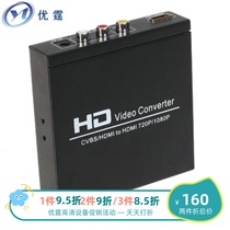 优霆HDMI分辨率调节器 切换器 CVBS转换器720转1080P60HZ互转