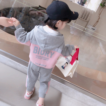 Girl Suit Spring Autumn 2021 New Fashion Nets Red Children Fall Baby Sports Children Tide Autumn Clothing Two Sets