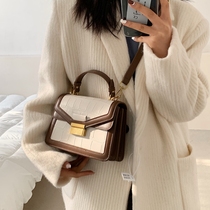 Vintage leather small bag woman 2021 new fashion handbag Korean version of the fashion one-shoulder cross-body bag tide
