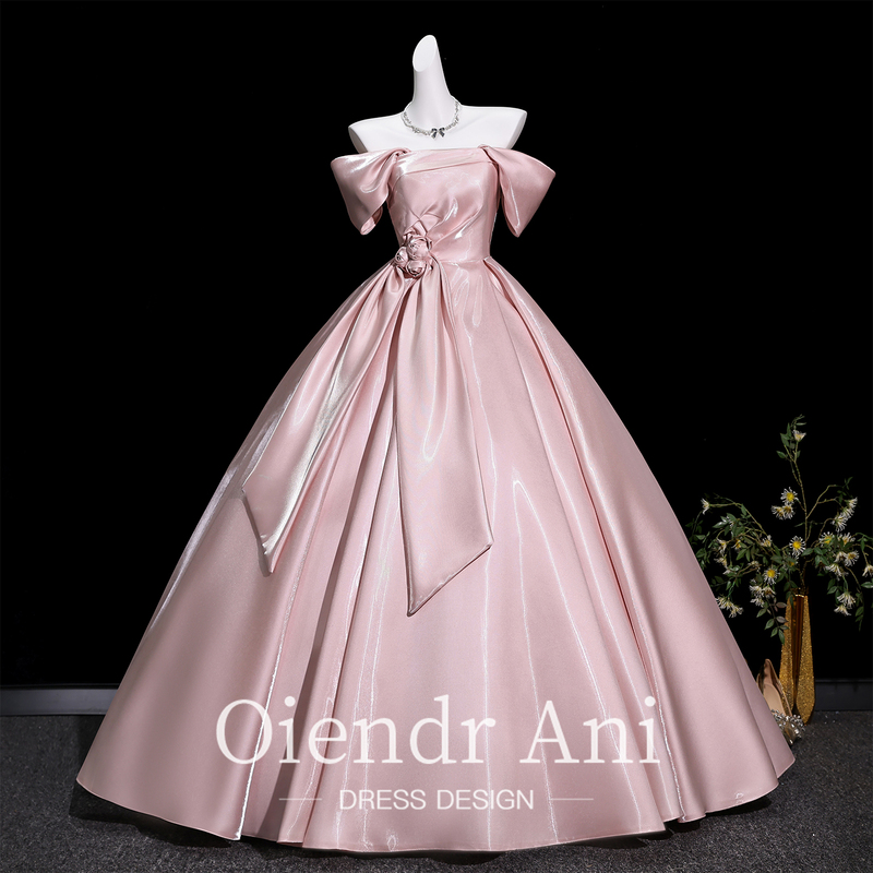 Oiedrani Pink Engagement Dress 18-Year-Old Coming-Of-Age Ceremony Girl Evening Dress High School Student Graduation Princess Dress Oiedrani Pink Engagement Dress 18-Year-Old Coming-Of-Age Ceremony Girl Evening Dress High School Student Graduation Princess Dress