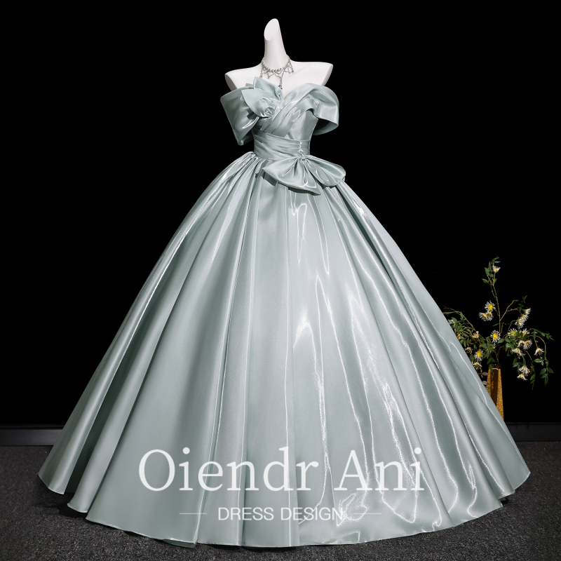 Oiedrani Ice Blue 18-Year-Old Coming-Of-Age Ceremony Girl Evening Dress High School Student Art Exam Graduation Runaway Princess Dress