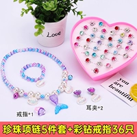 Ювелирное украшение, кольцо, ожерелье из жемчуга, цепочка, комплект