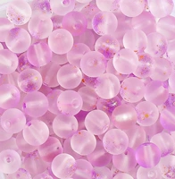 Candy Golden Beads Purple-8 мм (200 штук) дают 4 метра