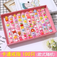 100 карикатурных колец (квадратная коробка)