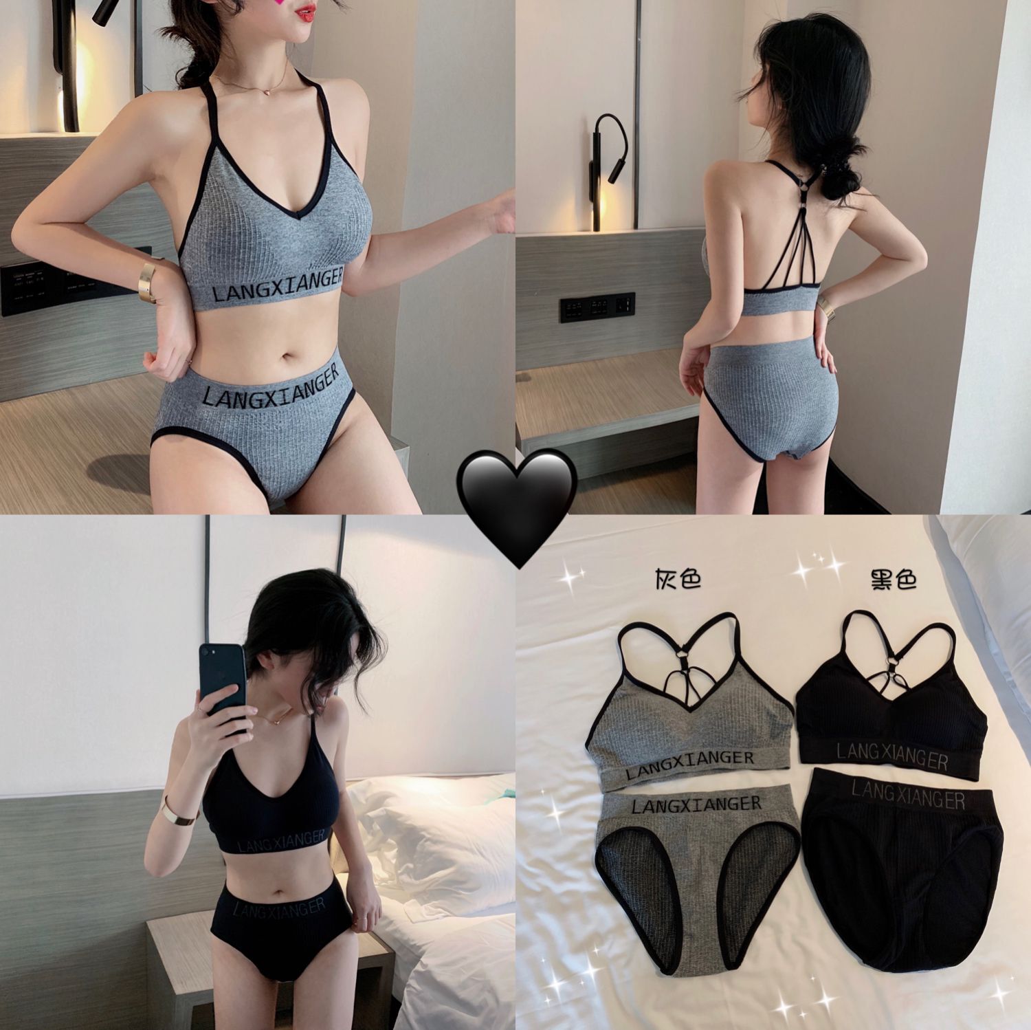 Pregnant suit Korean version of thin pregnant cotton comfortable underwear during pregnancy gathered anti-sagging bra beauty back without rims