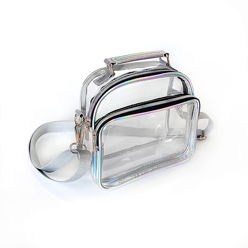 New Single-Shoulder Crossbody Bag, Simple, Large-Capacity, Personalized Transparent Pvc Bag, Women's Handbag, Jelly Small Bag