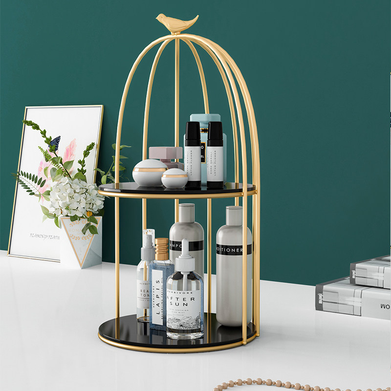 West ten Tennis Red Shelf Cosmetics Cosmetics Mouth Red Containing Finishing Box Desktop Skin Care Products Makeup table Shelf