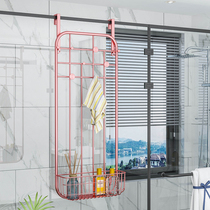 Bathroom toilet storage rack Bathroom wall-free hole hanger Living room wall-mounted storage and finishing rack