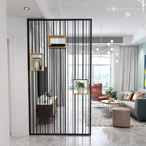 Living room Wrought iron metal screen Office block partition wall Household simple modern new Chinese style stainless steel screen