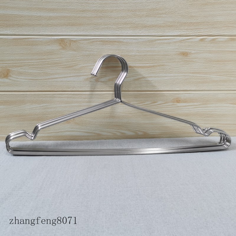 Foreign trade Export solid plus coarse 304 stainless steel hanger home non-slip hanger (45 pieces is 10)