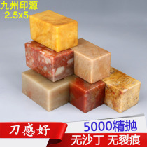 Shoushan Stone Qingshi Seal carving seal stone collection of books and paintings chapter material leisure stone stone practice chapter custom 2 5*5