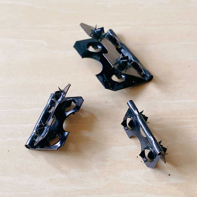 Black Hinge Desktop Photo Back Density Board Support Connector with Barbed Hinge Picture Frame Bracket Fixed Folding