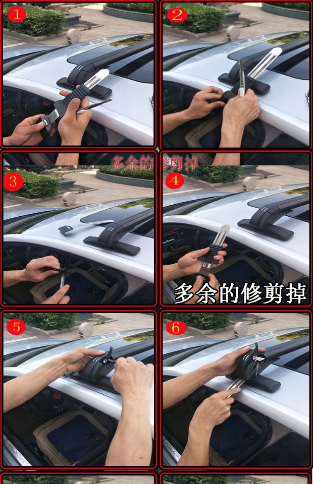 Ford mô hình mới và cũ Fox Mondeo Carnival cánh Bofu Ruisi mái hành lý giá phổ thanh ngang kệ thanh giá nóc