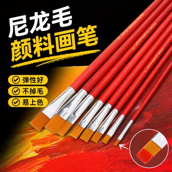Free shipping nylon oil paint brush board brush acrylic gouache