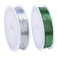 Зеленый, серебряный, 0.3mm, 50м