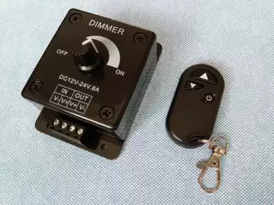 Remote control three-key LED dimmer high power light with controller low voltage knob infinitepless dimmer switch 12V24V